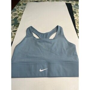 Nike Dri Fit Light Blue Sports Bra Top Sz M